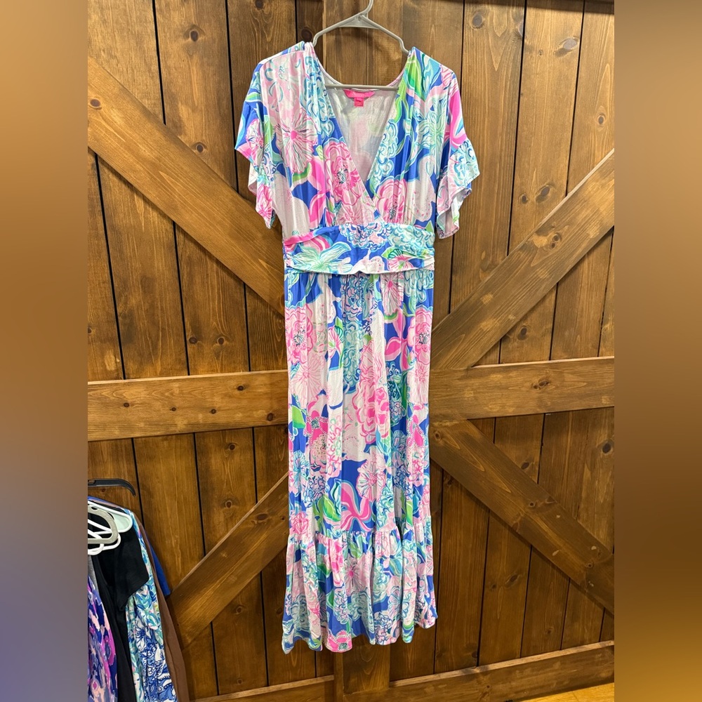 Lilly Pulitzer Pink and White Dress